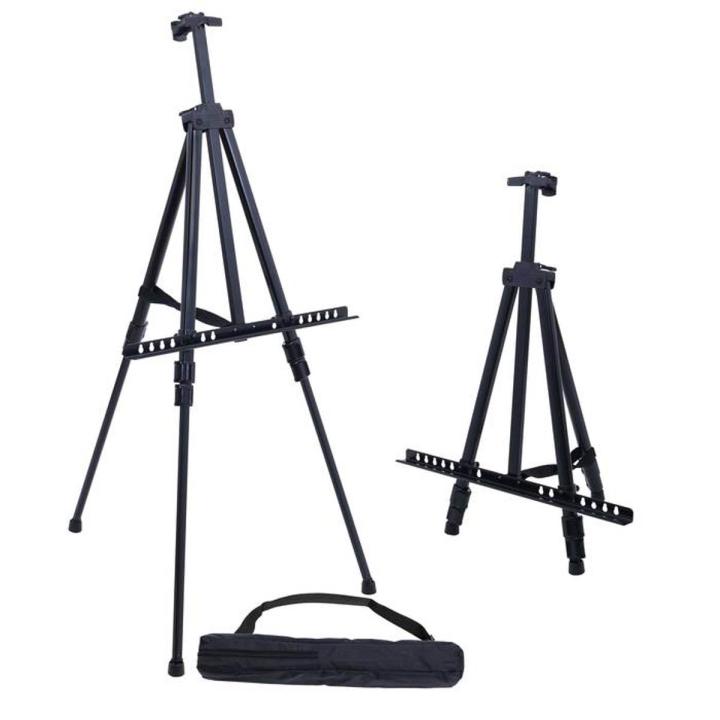 Fold-able Art Easel Easel Stand for canvas board Adjustable Height Lightweight Folding Telescoping Tripod Easels for Table or Floor