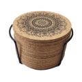 Beautifully crafted coasters Coasters set Vibrant colored coasters Eco-friendly wooden coasters Decorative drink coasters Nordic design coasters Creative design coasters  cork coasters Wooden mandala. 