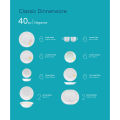 Corelle Essential Series 40-piece Dinner Set - Elegance. 