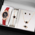 Butterfly Jewelry and Fashionable 6Pcs Quartz Watches for Women On-the-Gofor Women Ladies. 