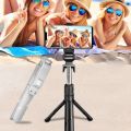 Mini Tripod Phone Holder 3 In 1 Wireless BT 4.0 Selfie Stick Foldable Extendable Monopod with Remote Control for iPhone 11 12 13. 