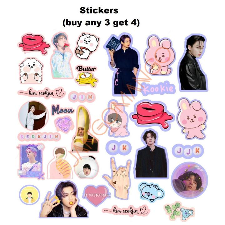 KPOP BTS TINY TAN BANGTAN BOYS STICKER SHEET UNCUT ( buy any 3 get 4) - JangoMango Store