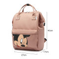 【Nine Dan Store】Disney Diaper Backpack Baby Bag Mom Bag Fashion Maternity Diaper Organizer Mickey Travel Mickey Minnie Mouse Nappy. 