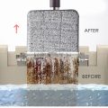 Pack of 2 Washable Durable Replacement Microfiber Pads Dust Push Mop Cloth for Flat Squeeze Mop 33X12CM Clean Cloth Flat Mop Refill Additional Pad Extra Head Micro Fiber Mop Refill Pads Cotton Head. 