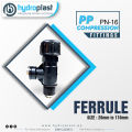 FERRULE HYDROPLAST PP COMPRESSION FITTINGS. 
