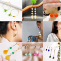 300Pcs 8mm Glass Beads Kit for Jewelry Making 5 Color Crystal Beads Round Gemstone Beads Bracelet Making Set Kit DIY Craft. 