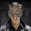 Wolf Half Face Mask Cosplay Costume Masquerade Mask Gold Wolf Mask Half Face Mask For Props Kids Adult Headgear. 