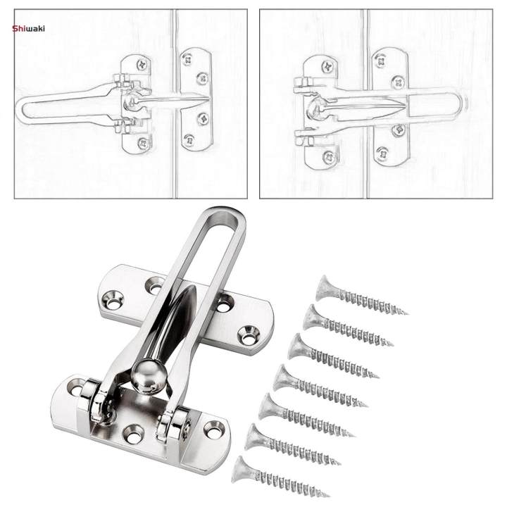Door Lock Swing Bar Security Anti Pick Gate latches for Window Bedroom Fence
