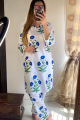 Aadaab Stitched Sun Sunflower Printed 2Pc Dress for Woman and young girls: Unique and Elegant Premium quality. 