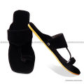 Shaheen Black Velvet Kolapuri Chappal For women And Girls LKP8V. 