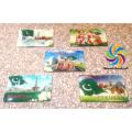 Fridge Magnets Pakistani Monuments . Pakistani souvenirs ( set of 5  ). 