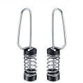 MeterMall 2pcs/4pcs Fishing Flag Clips, Stainless Steel Marine Boat Flag Clips For Halyards Outrigger Lines Hiking Camping Antennas Stern Lights Flagpole Rope. 