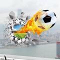 3D Football Wall Stickers Removable Sticker Bedroom Wallpaper Room DIY Decor. 