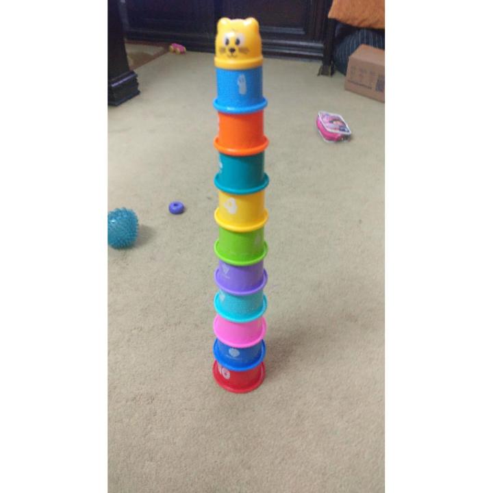 Toys Stacking Cups for Education Learning and Fun Rainbow Cups Stacking Tower Mini Bear Toy Gifts