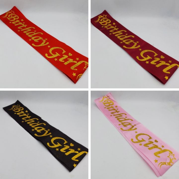 BIRTHDAY GIRL SASH FOR PARTY WEAR
