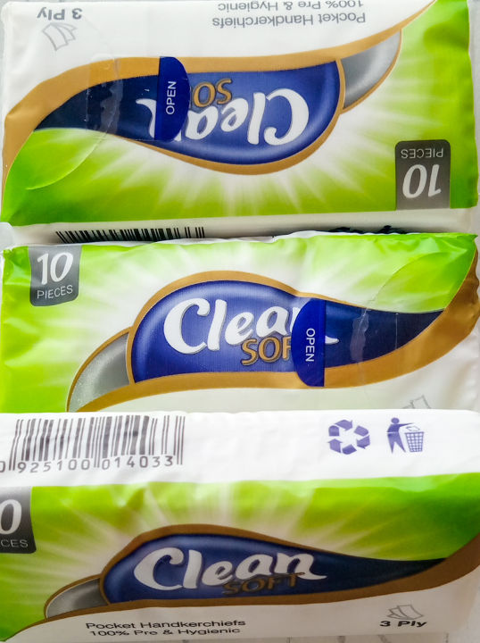 Clean%20Pocket%20Tissue%20Paper%20%7C%203Ply%20Soft%20Handkerchief%20%7C%20Pack%20of%2010%20-%20Image%203