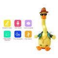Duck Funny Toy Cute Yellow Electric Duck Plush Duck Toy Talking Singing Walking Repeating Stuffed Animal Duck Toy USB Rechargeable Toy Interactive Gift For Kids. 