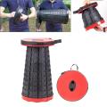 Camping And Travelling Stool Telescopic Portable Adjustable Collapsible Light weight Folding Stool For Camping Travelling Gardening Fishing And Home Decor. 
