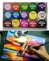 1 Brush With 15 Orega Poster Color Colours Colors - 15 different shades bottles 15cc. 