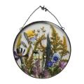 Hanging Flower Wall Mounted Frame Chain Artificial Flower Ornament. 