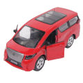 Toyota Alphard V6 Diecast Scale Model 1:43 Openable Doors Die-cast Vehicle Series High Simulation Pull Back Die Cast Toy Car With Music & Lights Alloy Models Metal Body Rubber Tires & Plastic Parts Cars Best Toys Gift For Children Kids Diecasts Collectors. 