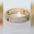 1k Gold Plated American Ruby Bangle. 