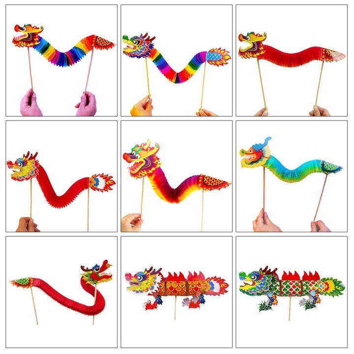 High Quality DIY Dragon Craft Chinese New Year Kids Toys Chinese Dragon ...