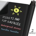 RNN   Large Chalkboard Sticker Paper - DIY Black Board Wall Adhesive Contatct Paper Roll -2 x 3Feet & 2 x 4Feet - Black. 