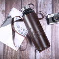 1500ML SUS304 Stainless Steel Insulated Thermos with Hot & Cold Vacuum Flask with Bottle Cover and Travel Pouch for Outdoor Adventures and Travels. 