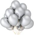 Pack of 100 - Latex Balloons - White Balloons - Black - Blue - Purple - Pink - Silver Metallic - Golden Metallic - Yellow - Green - Red Balloons - High Quality Balloons. 