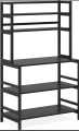 5-shelf Kitchen Bakers Rack with Hutch Industrial Microwave Oven Stand Free Standing Kitchen Utility Cart Storage Shelf Organizer. 