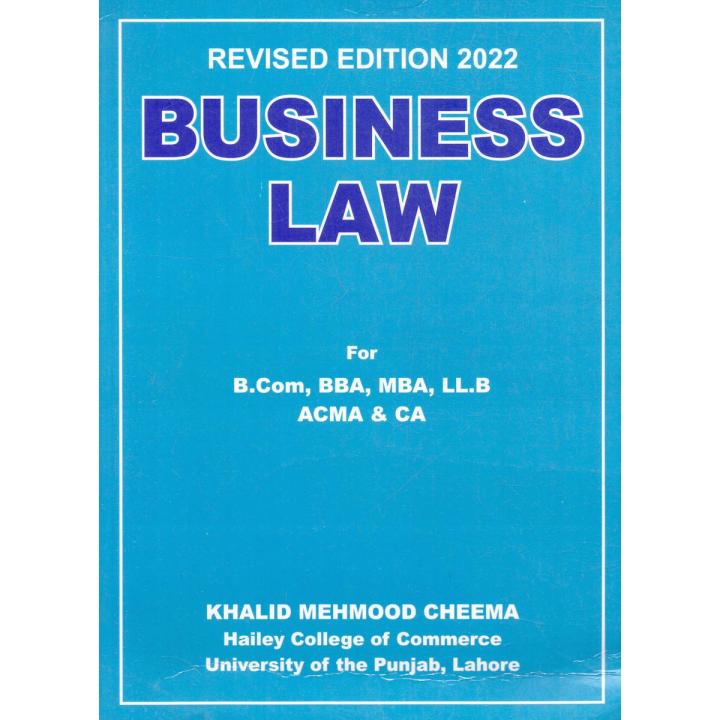 Business Law By Khalid Mahmood Cheema