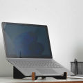 ENRG X-Cross Laptop Stand Support 13 to 17 Inches MDF Wood Feel Organic Portable Inter-lock Design Cooling Air Flow Design Folding. 