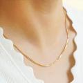 Golden simple Chain Design For Girls And Womens In Rope Style Trending In Pakistan. 
