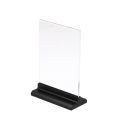 A5 Acrylic Sign Holder T Shape Table Menu Holder Product Price Tag Poster Frame Flyer Display Card Place Picture Stand. 