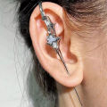 【Shop Now and Save】 1Pc Puncture Auricular Plush Four Eight-Pointed Stars Design Cold Wind Advanced Ear Hook Earrings Ear Bridge. 