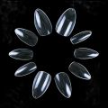 WANTER 100pcs Almond Shape Fake Nails For Girls, With 3 Free Nails Glues Sheets Stickers, Artificial Nails, False Nails For Girls Beautiful Fancy Nails With Nail Glue, Temporary Nails Acrylic Nails Kit 100pcs Set Transparent & Natural. 