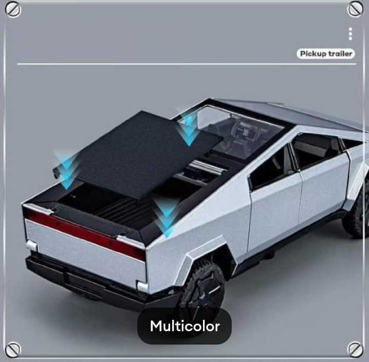 Diecast%20Tesla%20Cyber%20truck%20with%20Quad%20Bike%20and%20%20Pickup%20Trailer%20RV%20Model%20Toy%20with%20Motorcycle%201/32%20-%20Image%206