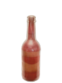 Handcrafted Multicolored Glass Bottle Sand Art - Unique Home Decor Accent. 