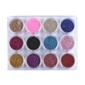 MAT Beauty Pack of 12 Pcs Glitter Eye Shadow Powder With Free Box Kit Shiny Eyeshadow Makeup palette Dusty Shimmer Eye Shade Eyeshade pallete Make up. 