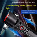 Super Bright Multifunctional Torch Ligh Super Bright Multifunctional Torch Light is the perfect tool for any outdoor enthusiast. With its powerful all-in-one design, this emergency flashlight features a steel hammer, safety cutter, and hammer zoom. 
