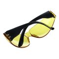 Yellow Clear Lens Indoor Outdoor Sports Safety Glasses Protective Eyewear. 