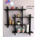 Dual Intersecting Floating Wall Shelf Wall Décor Wall Rack, for Living Room, Wall Mounted Shelves Wall hanging shelves Book shelf Storage shelf. 