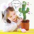 Dancing Cactus Toy for Baby Funny Cactus Talking Toy for Baby Kids Soft Plush Talk Back Toy, Can Sing, Record and Repeats What You Say Creative Kids Educational Toy Game for Kids. 