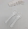 PLASTIC SOUP SPOONS IN WHITE COLOR PACK OF 30 SPOONS. 