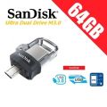 SanDisk OTG Flash Drive 16GB / 64GB Ultra Dual Drive USB 3.0 Disk OTG Micro to Usb Pen Drive Stick for Smartphone Laptop. 