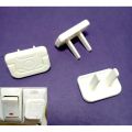 Plug Switch Socket Stopper Cover For Baby Safety 2pin reuseable Solid plastic material Electrical saftey Pack of 3. 
