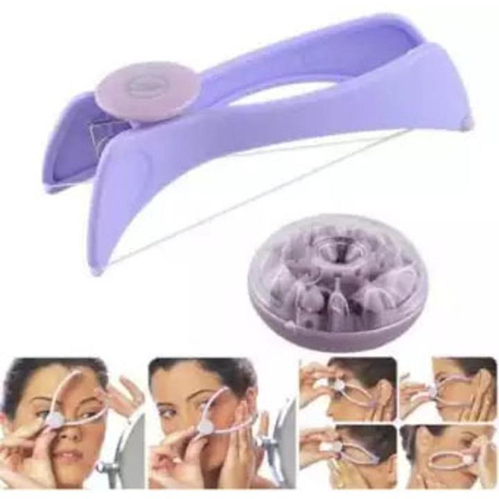 Slique Eyebrows Face & Body Hair Threading Machine & Removal System with 5 pre-cut extra strength threads. Amazing at Home Quick & Painless Hair Removal System Using The Ancient Technique of Threading to Remove All unwanted Hairs.