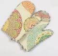 Cooking & Baking Gloves High Temperature Microwave Oven Gloves Anti Slip Heat Resistant Gloves Mittens Assorted Colours and Design Fabric. 