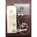 Blue Spectrum M5 Wired Handsfree Original 3.5mm High Quality Headset High Quality Handfree With Built in Mic Headphones Earphones. 